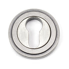 From The Anvil's Pewter Patina Round Euro Escutcheon