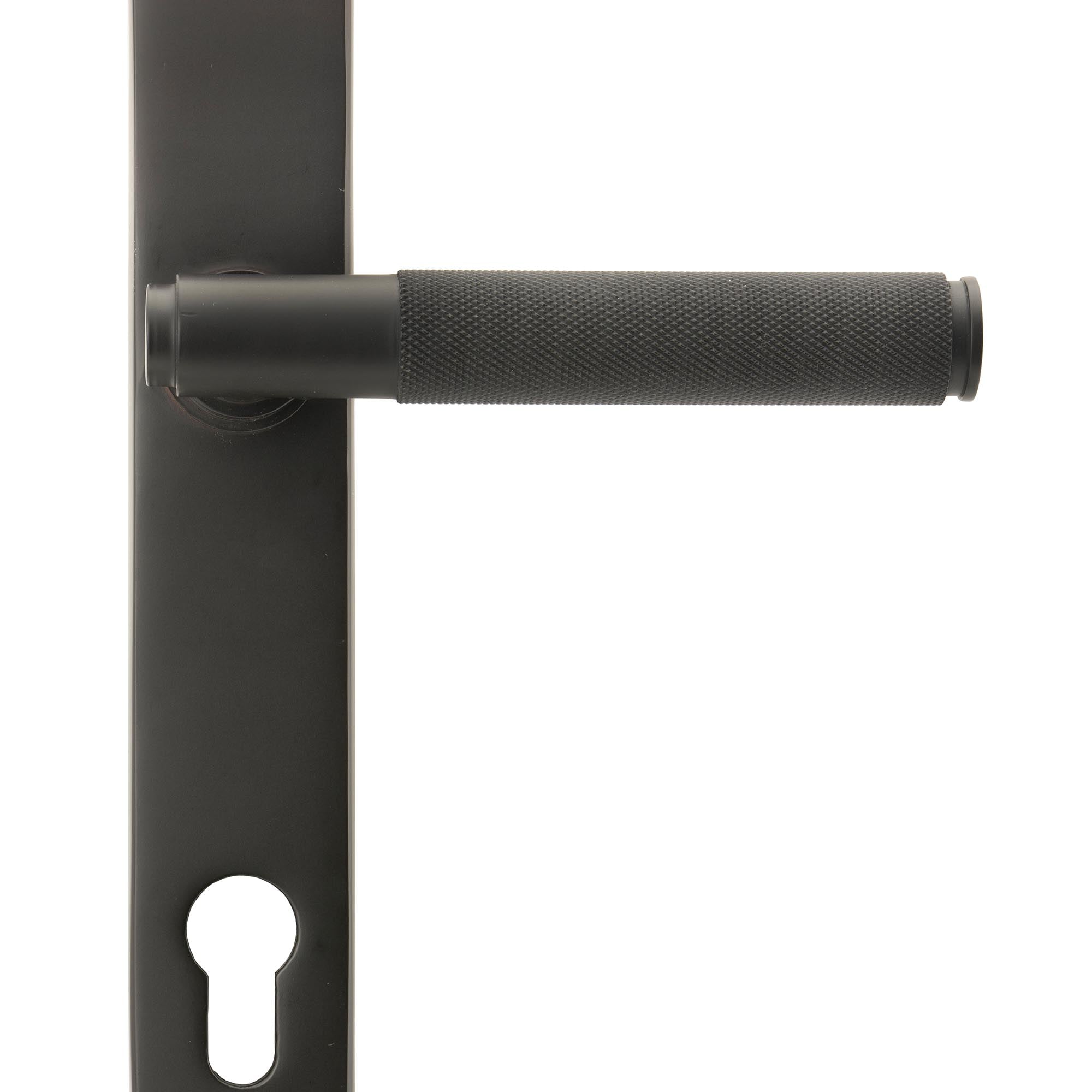 From The Anvil's Aged Bronze Brompton Slimline Lever Espag. Lock Set