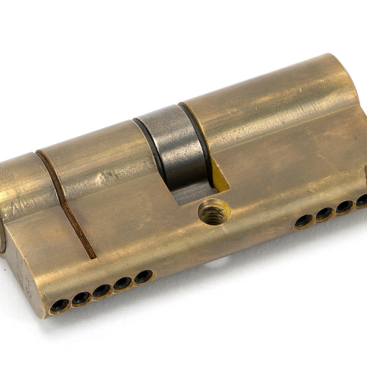 From The Anvil's Aged Brass 5 Pin Euro Cylinder