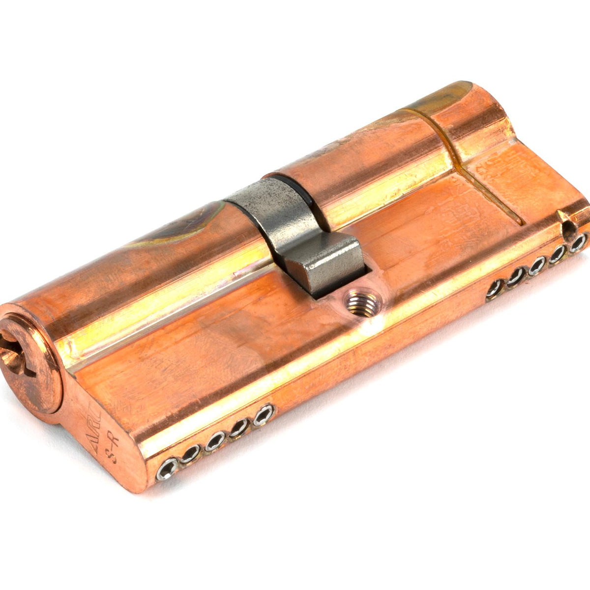 From The Anvil's Polished Bronze 5 Pin Euro Cylinder