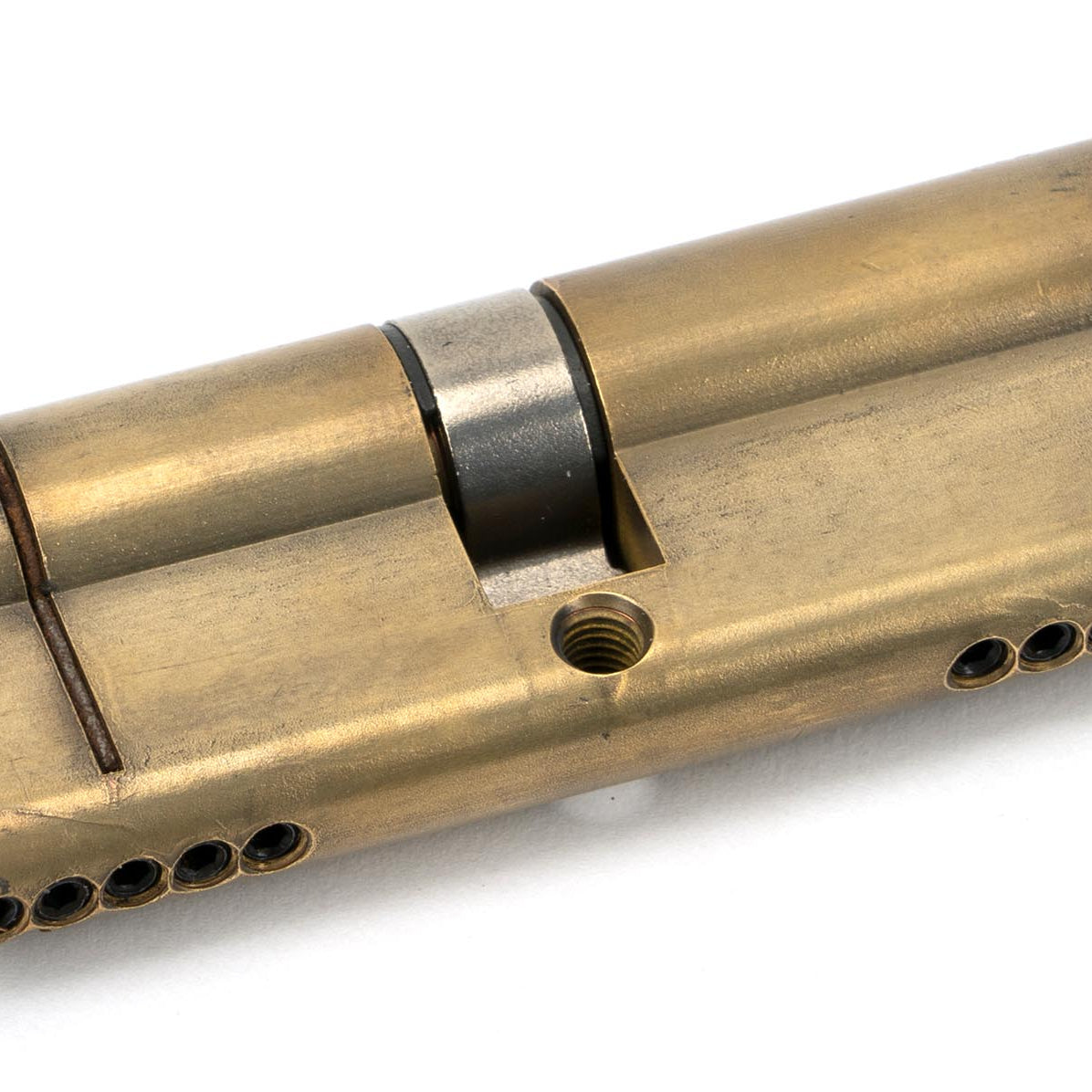 From The Anvil's Aged Brass 5 Pin Euro Cylinder