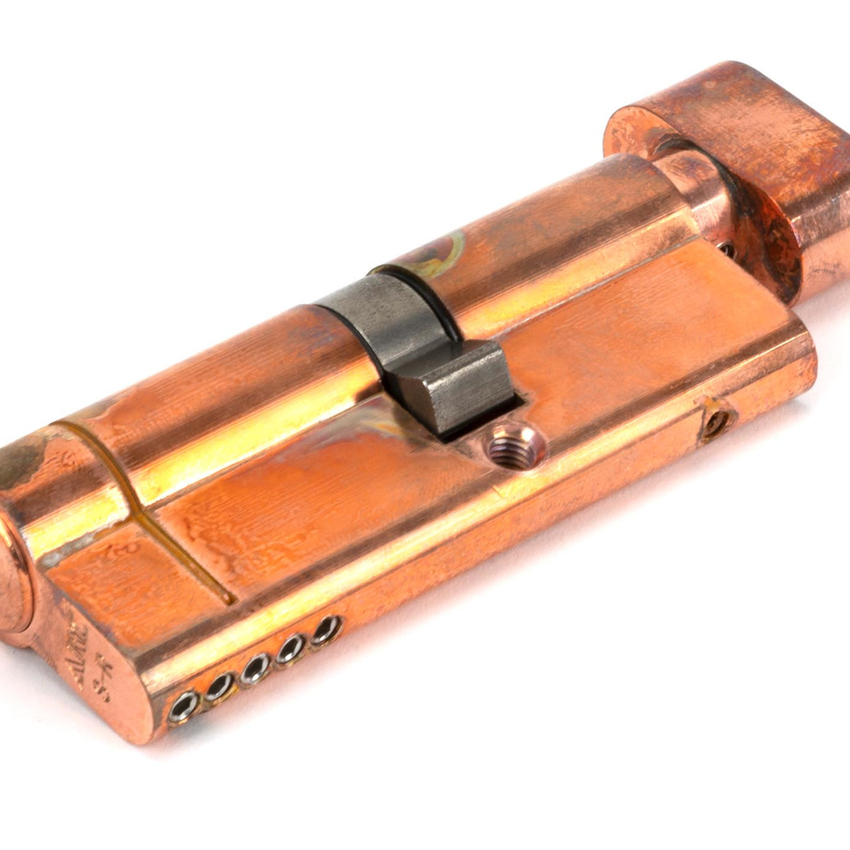 From The Anvil's Polished Bronze 5 Pin Euro Cylinder/Thumbturn