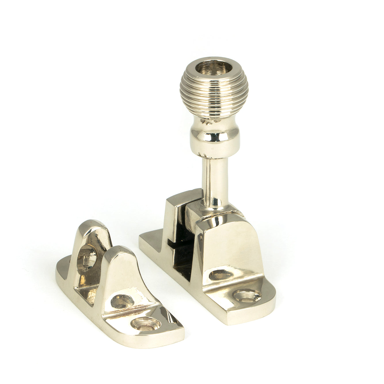 From The Anvil's Polished Nickel Beehive Brighton Fastener
