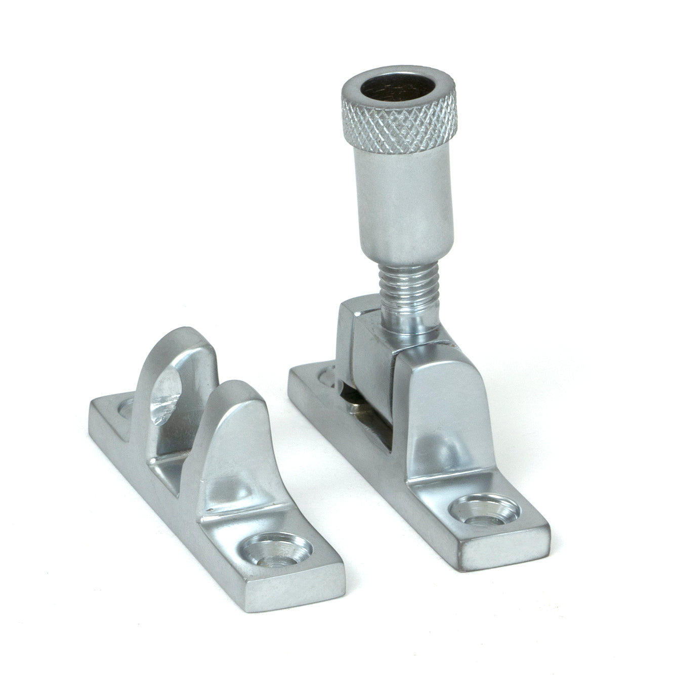From The Anvil's Satin Chrome Brompton Brighton Fastener