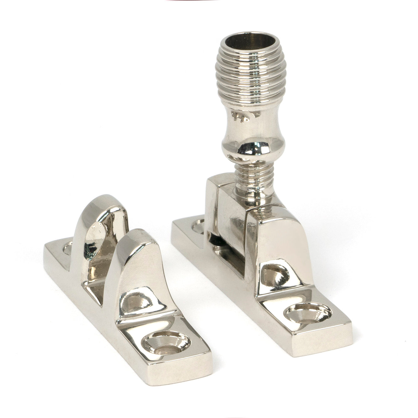 From The Anvil's Polished Nickel Beehive Brighton Fastener