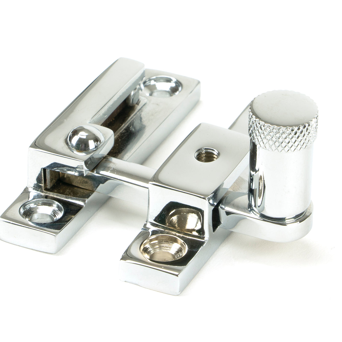 From The Anvil's Polished Chrome Brompton Quadrant Fastener - Narrow