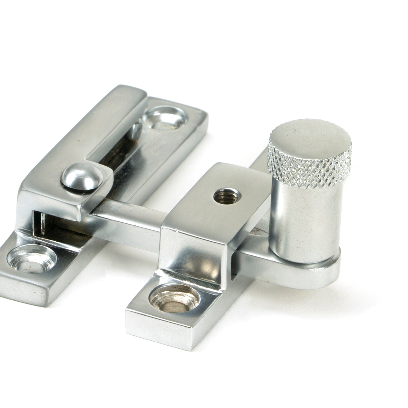 From The Anvil's Satin Chrome Brompton Quadrant Fastener - Narrow