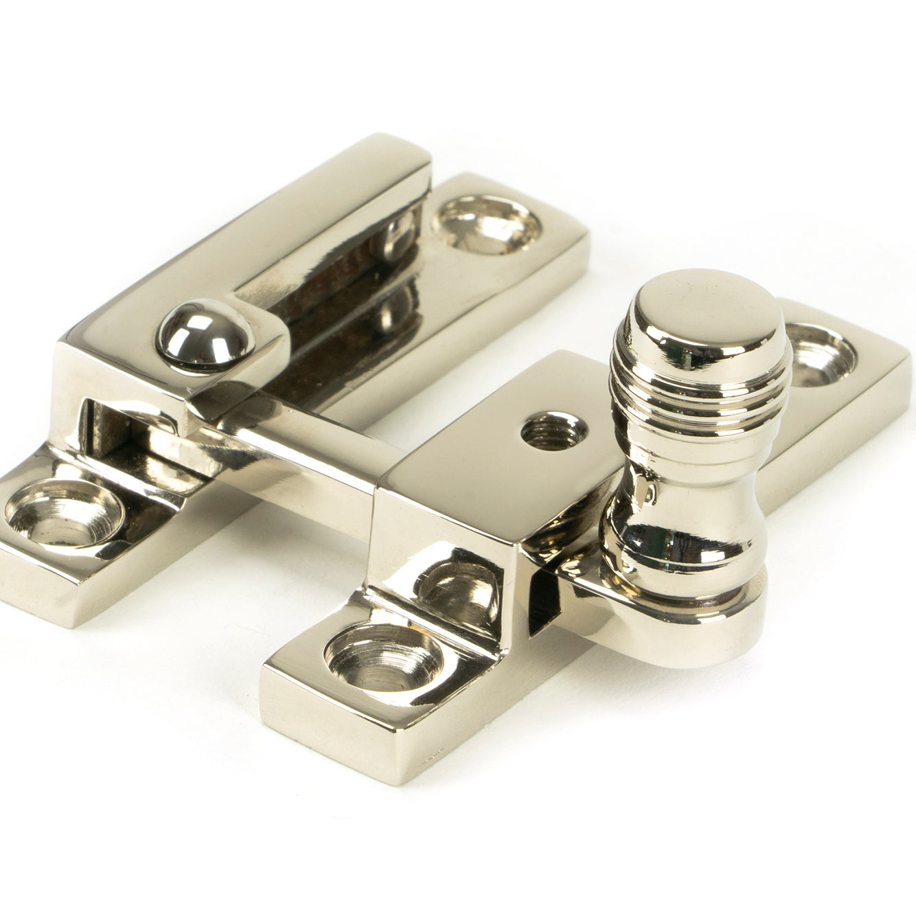 From The Anvil's Polished Nickel Prestbury Quadrant Fastener - Narrow
