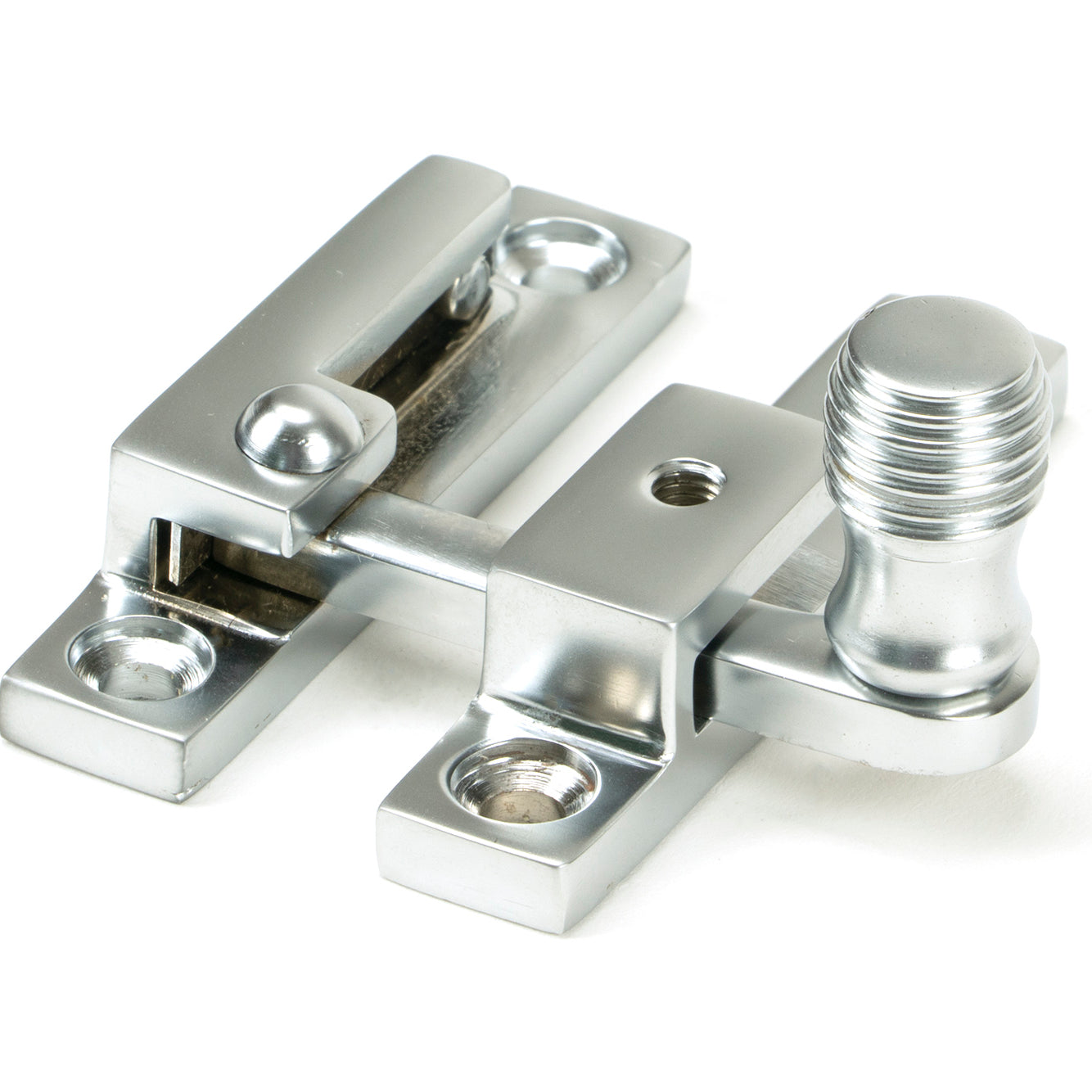 From The Anvil's Satin Chrome Beehive Quadrant Fastener - Narrow