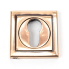 From The Anvil's Polished Bronze Round Euro Escutcheon