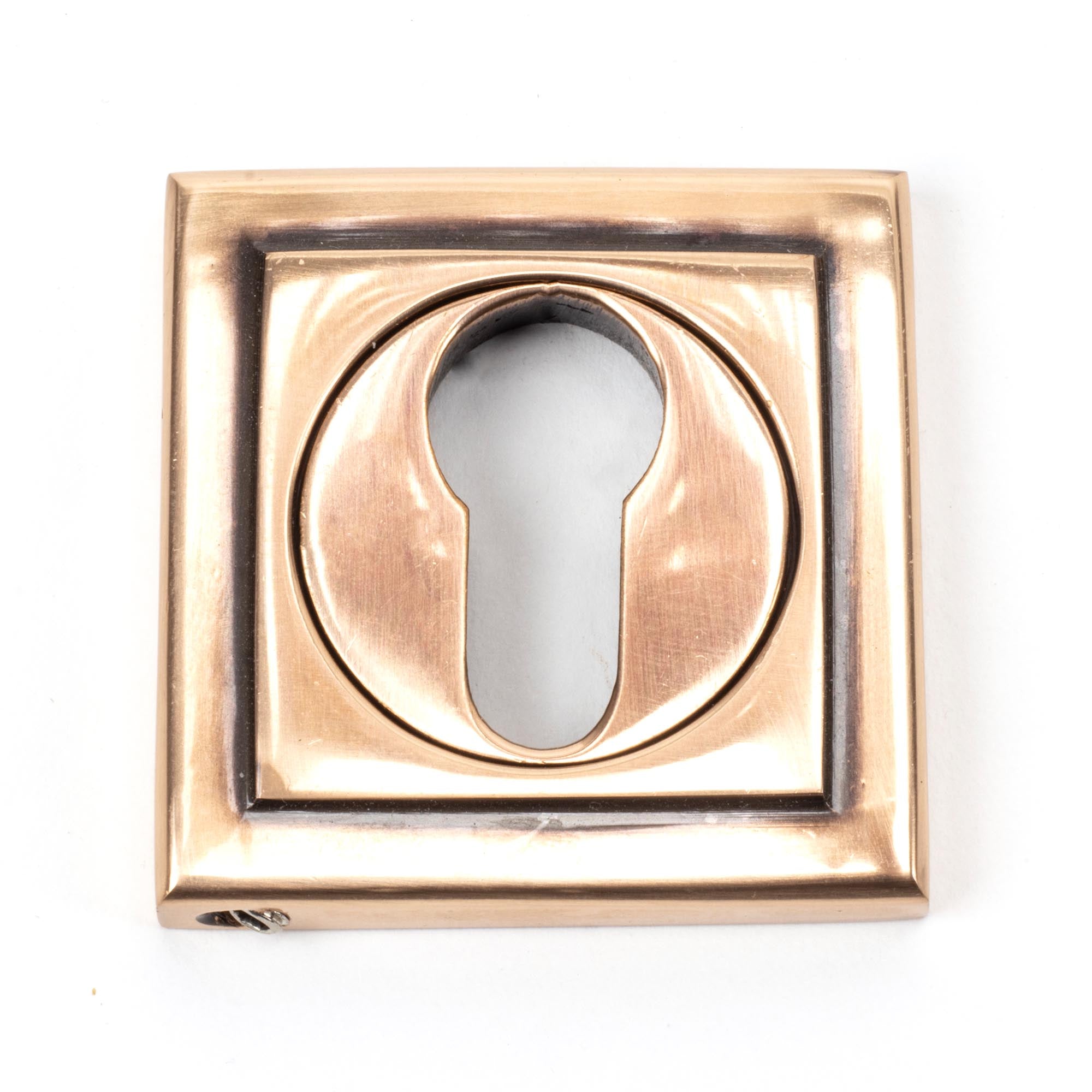 From The Anvil's Polished Bronze Round Euro Escutcheon