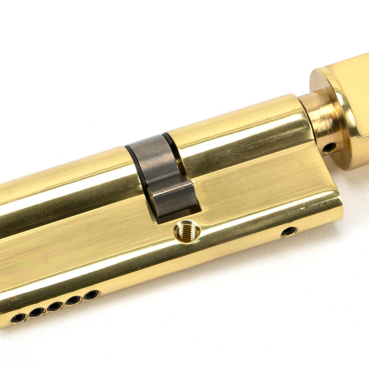 From The Anvil's Lacquered Brass 5 Pin Euro Cylinder/Thumbturn