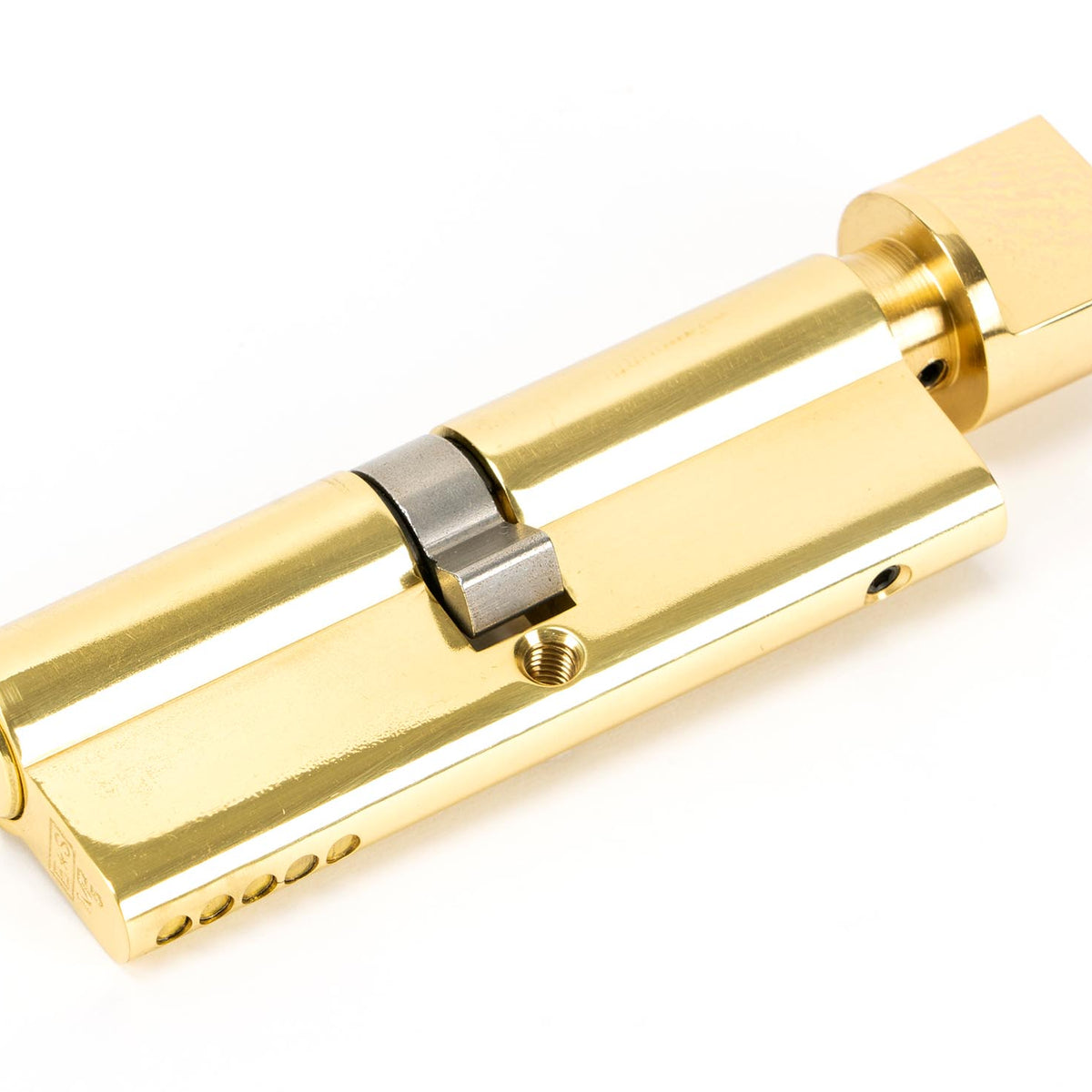 From The Anvil's Lacquered Brass 5 Pin Euro Cylinder/Thumbturn