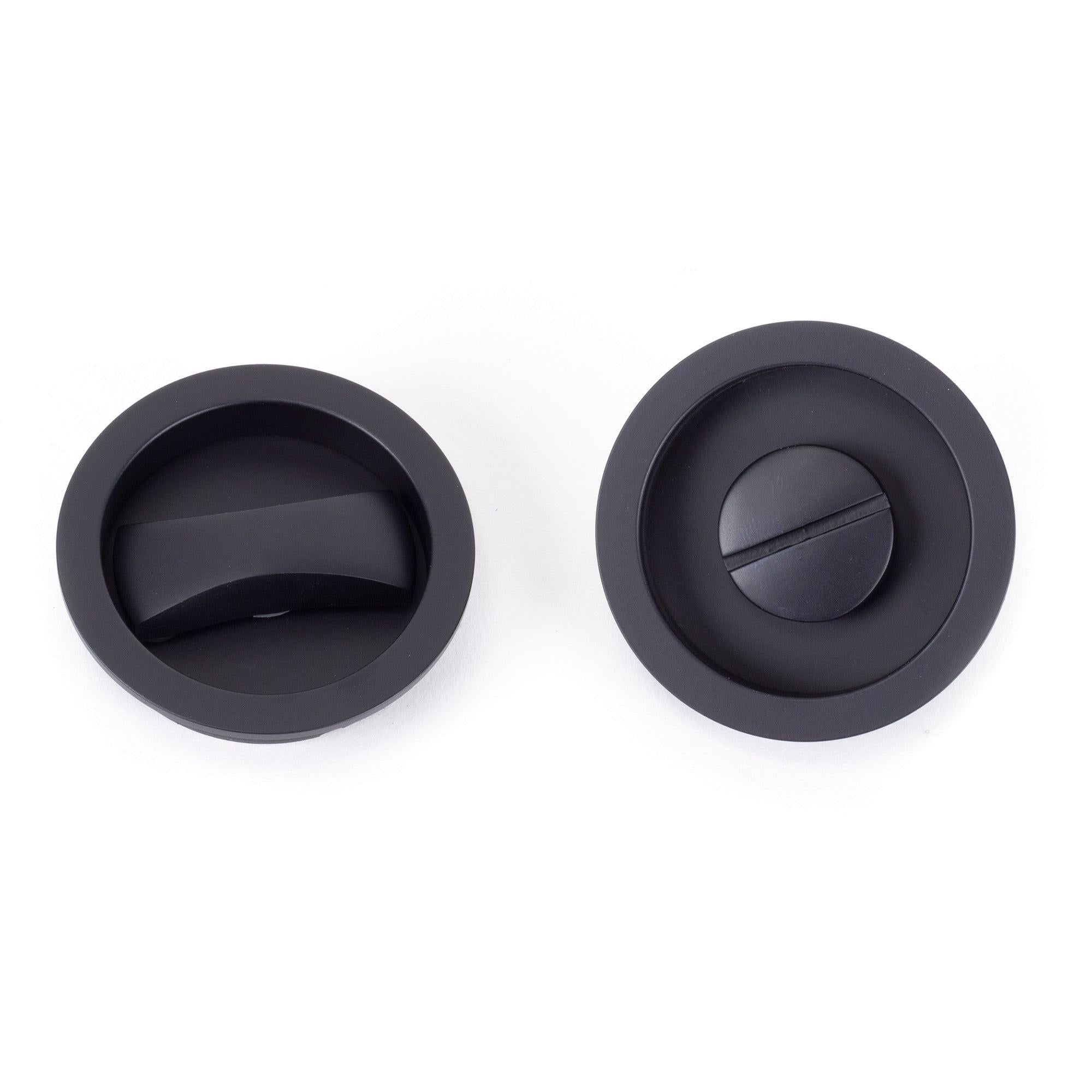 From The Anvil's Black Black Sliding/Pocket Door Locking Kit