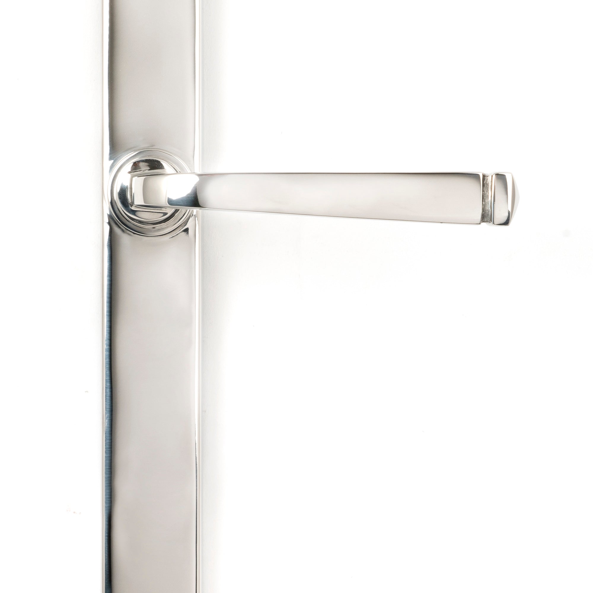 From The Anvil's Polished Marine SS (316) Avon Slimline Lever Espag. Latch Set