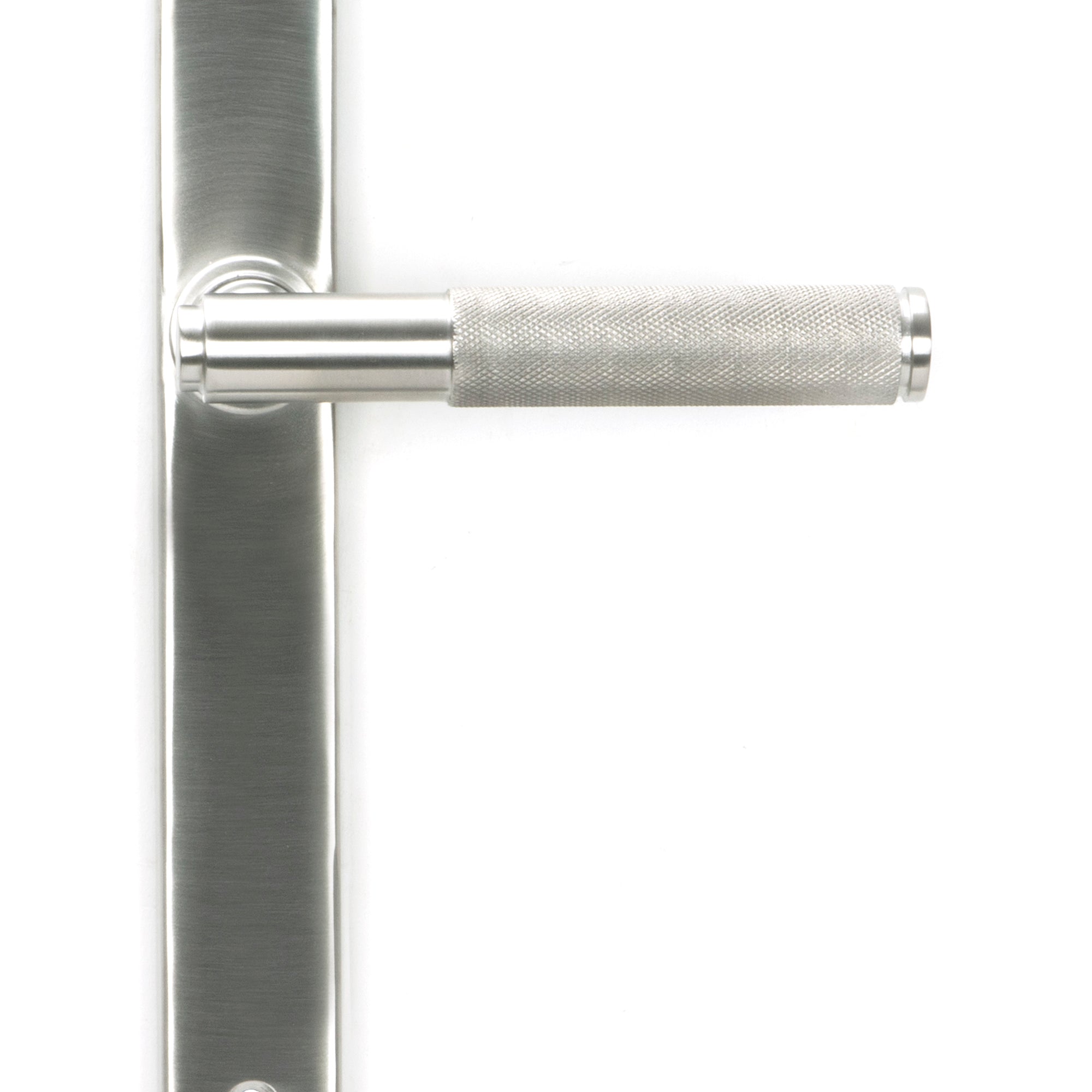 From The Anvil's Satin Marine SS (316) Brompton Slimline Lever Espag. Latch Set