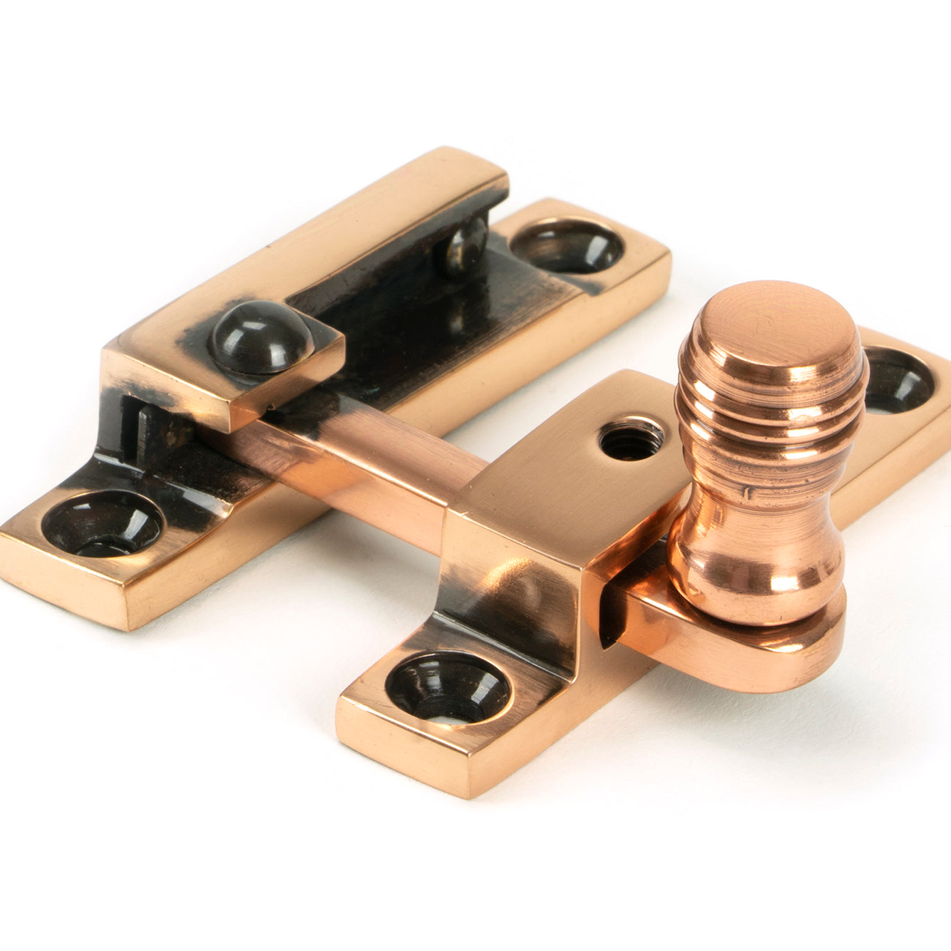 From The Anvil's Polished Bronze Prestbury Quadrant Fastener - Narrow