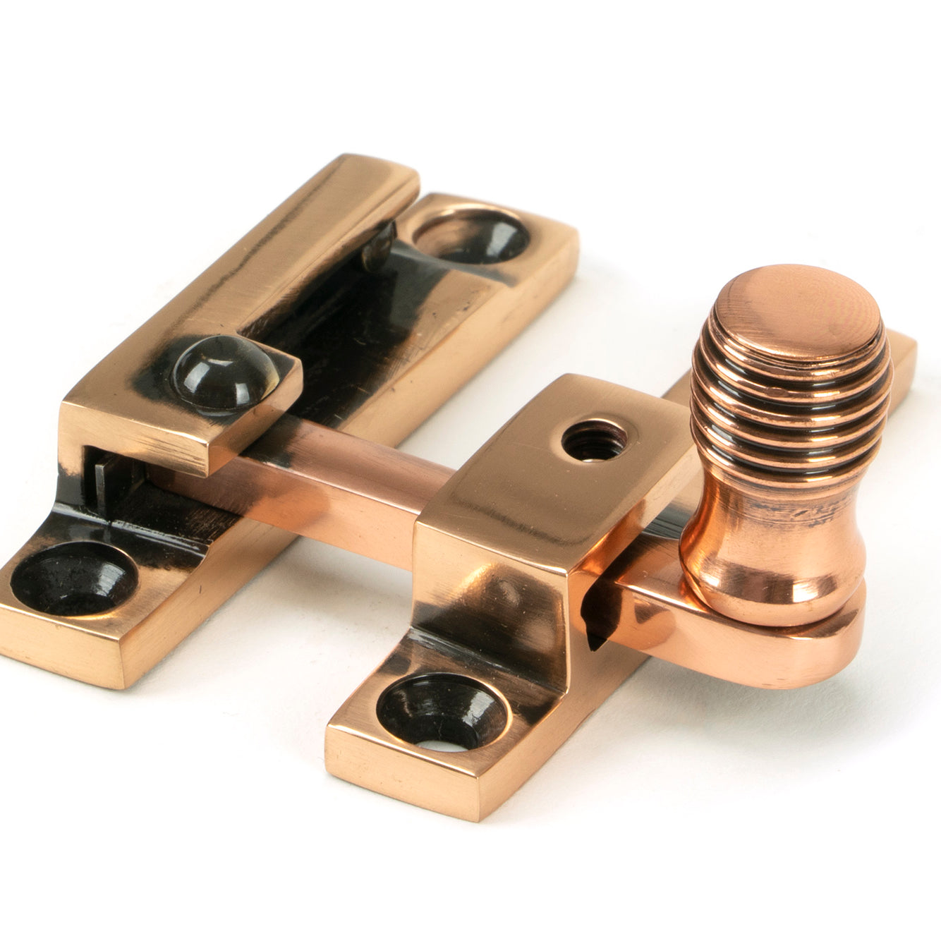 From The Anvil's Polished Bronze Beehive Quadrant Fastener - Narrow