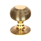 From The Anvil's Aged Brass Beehive Centre Door Knob