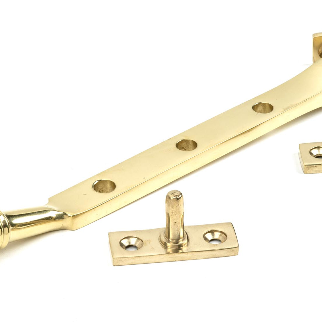 From The Anvil's Polished Brass Reeded Stay