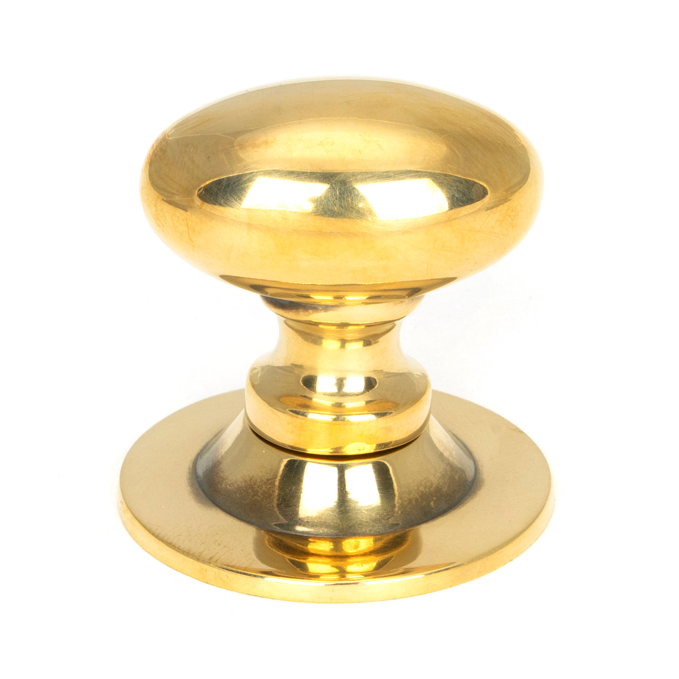 From The Anvil's Aged Brass Oval Cabinet Knob