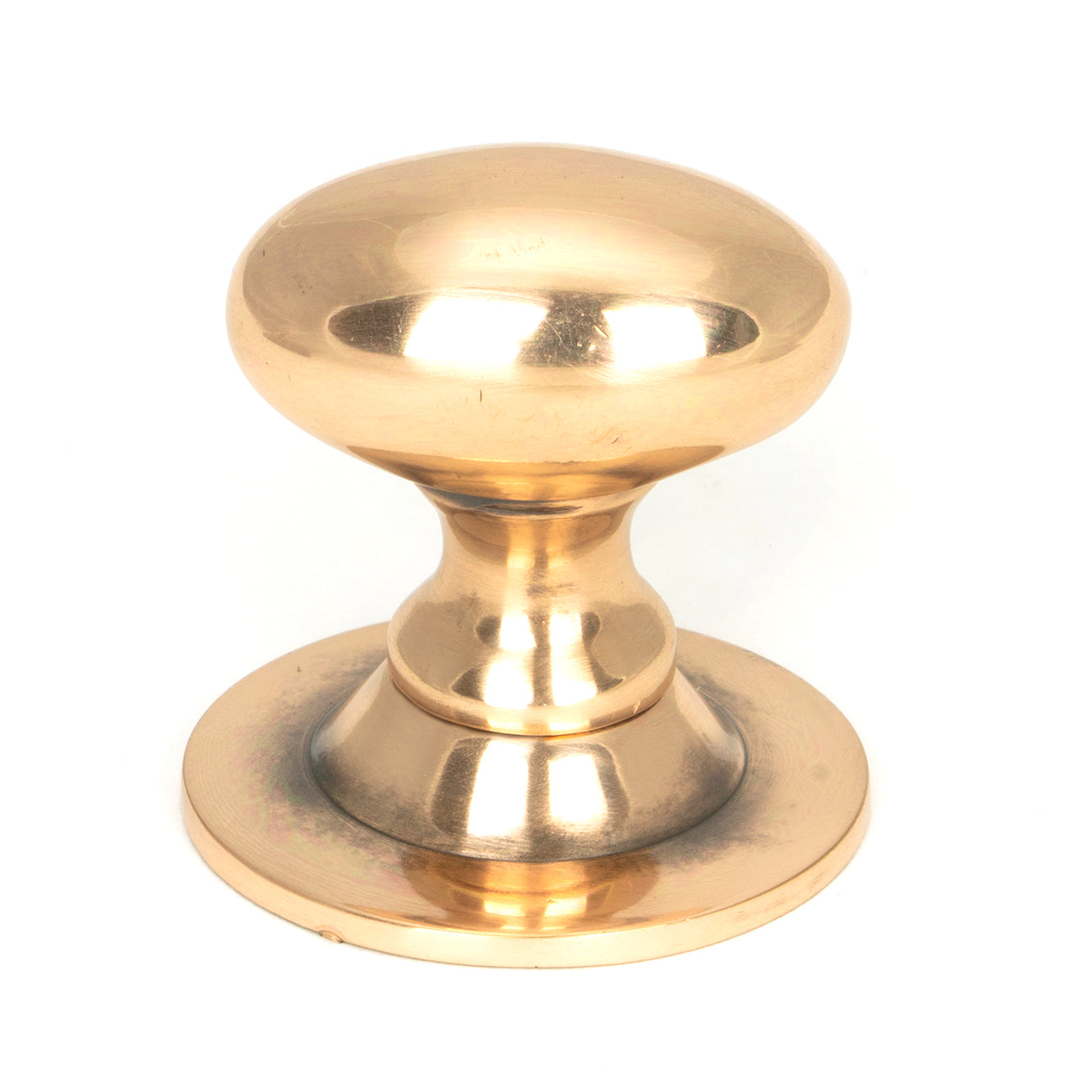 From The Anvil's Polished Bronze Oval Cabinet Knob