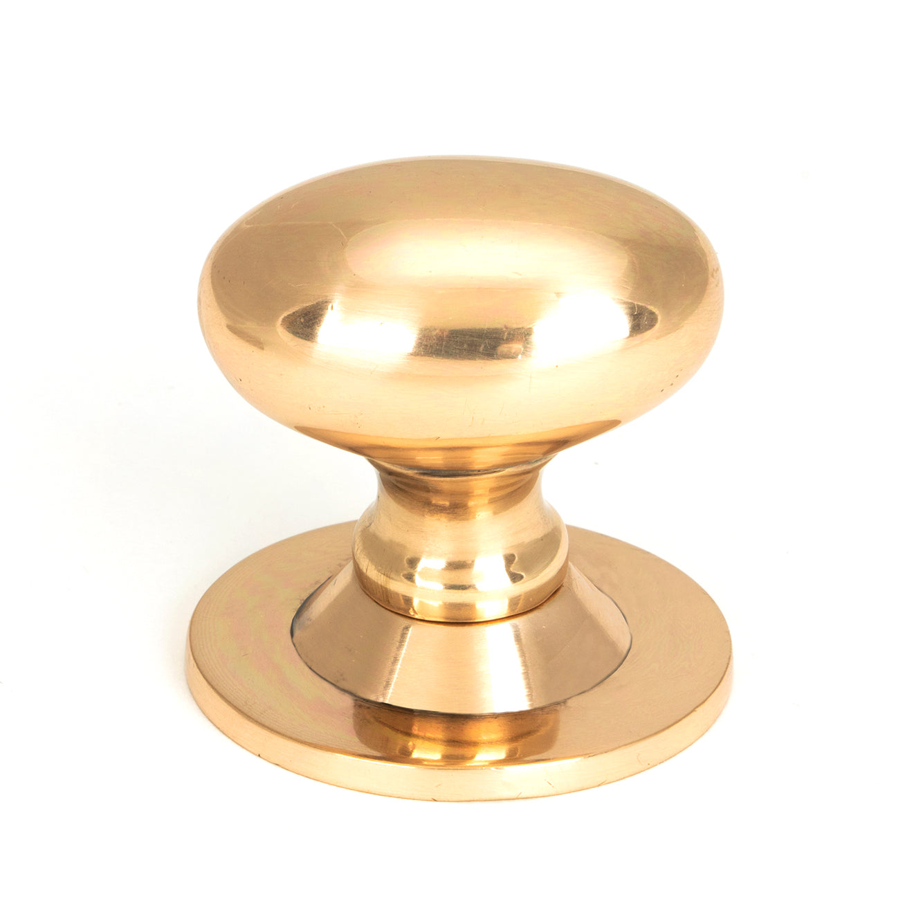 From The Anvil's Polished Bronze Oval Cabinet Knob