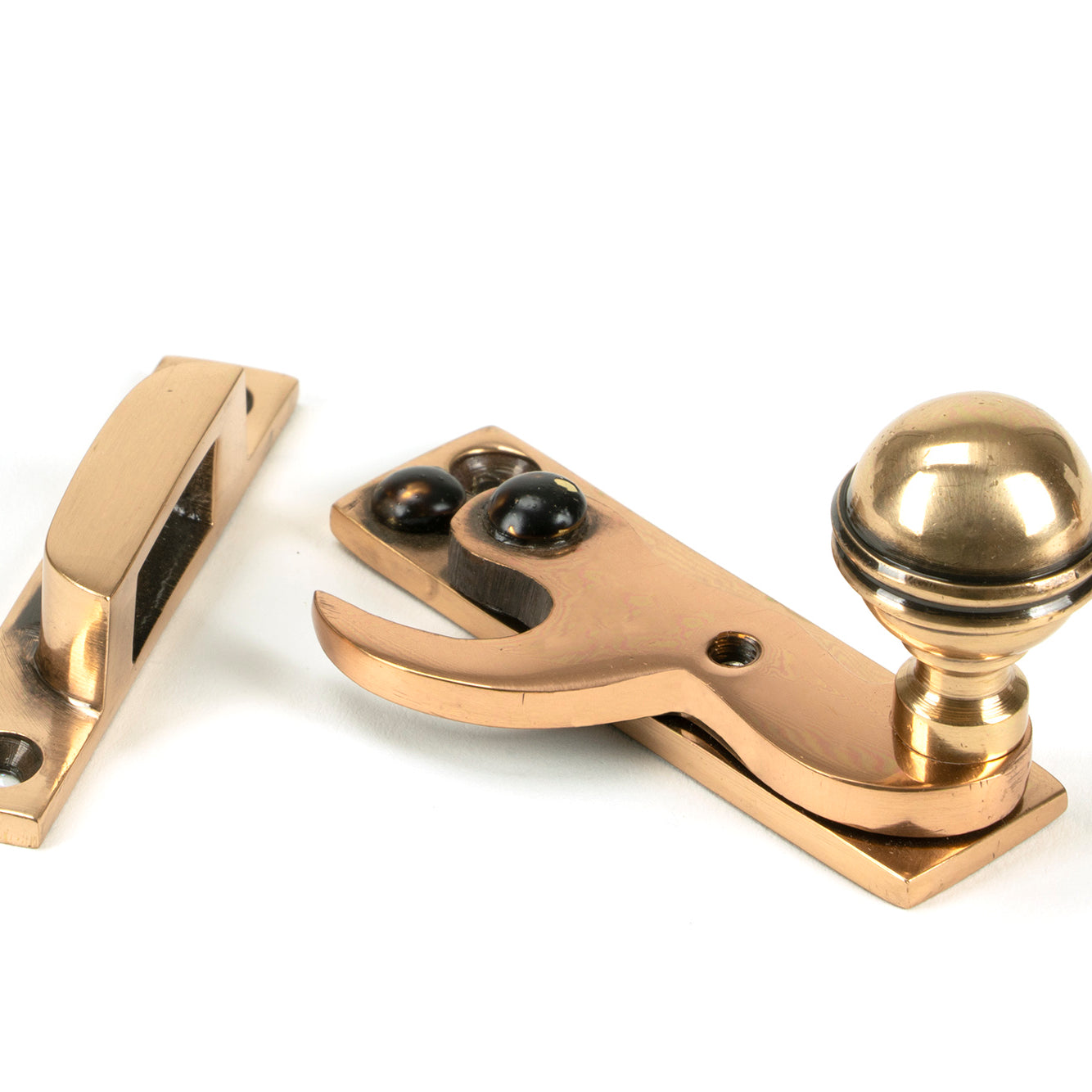 From The Anvil's Polished Bronze Prestbury Sash Hook Fastener
