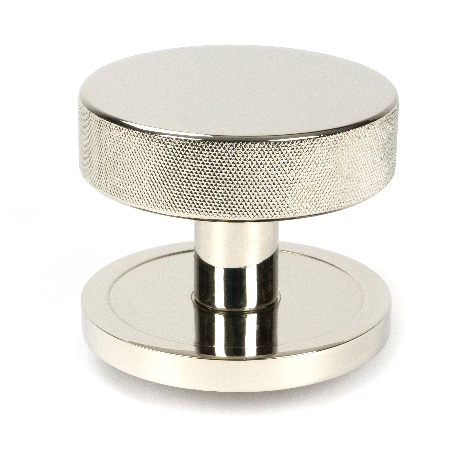 From The Anvil's Polished Nickel Brompton Centre Door Knob