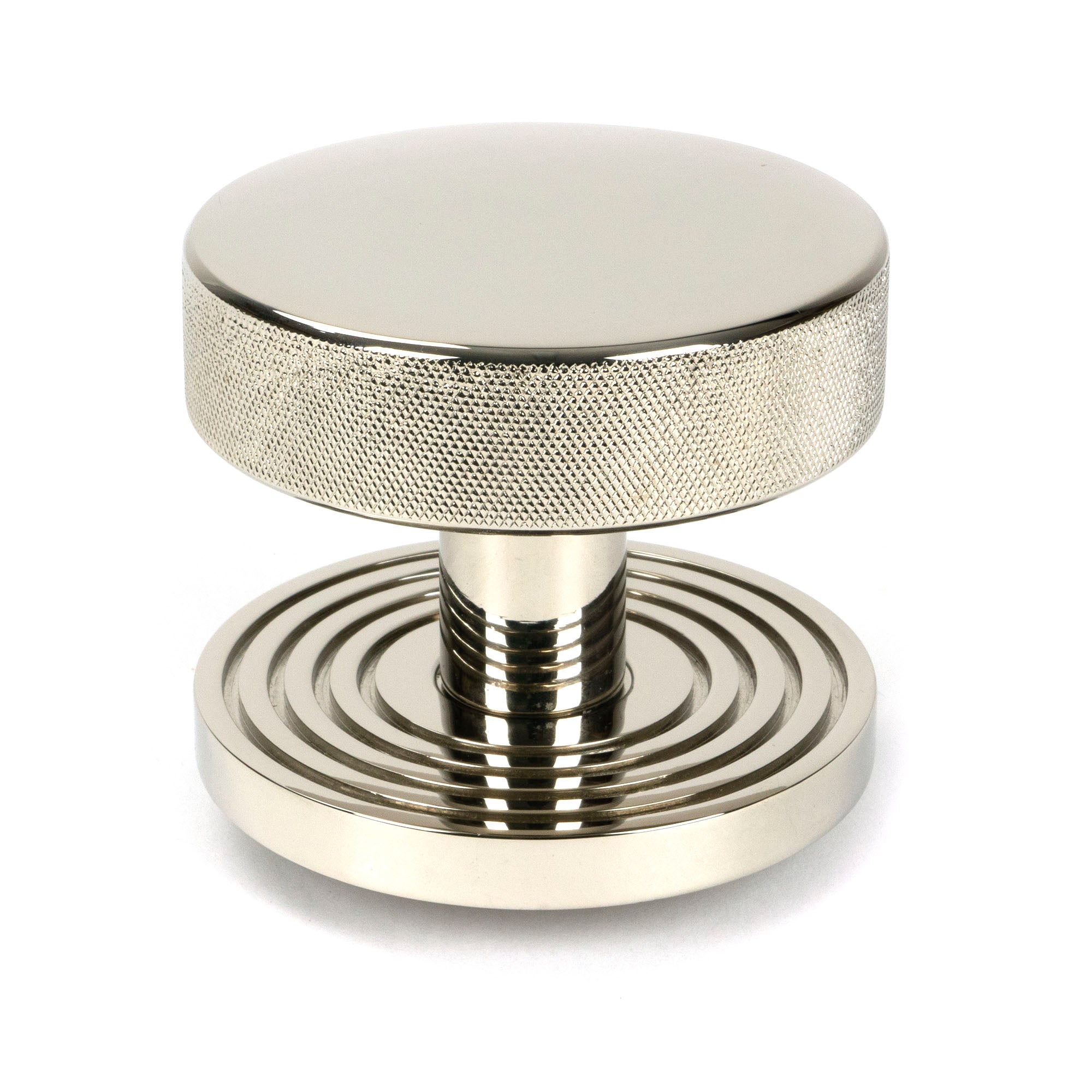 From The Anvil's Polished Nickel Brompton Centre Door Knob