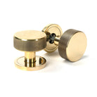From The Anvil's Aged Brass Brompton Mortice/Rim Knob Set