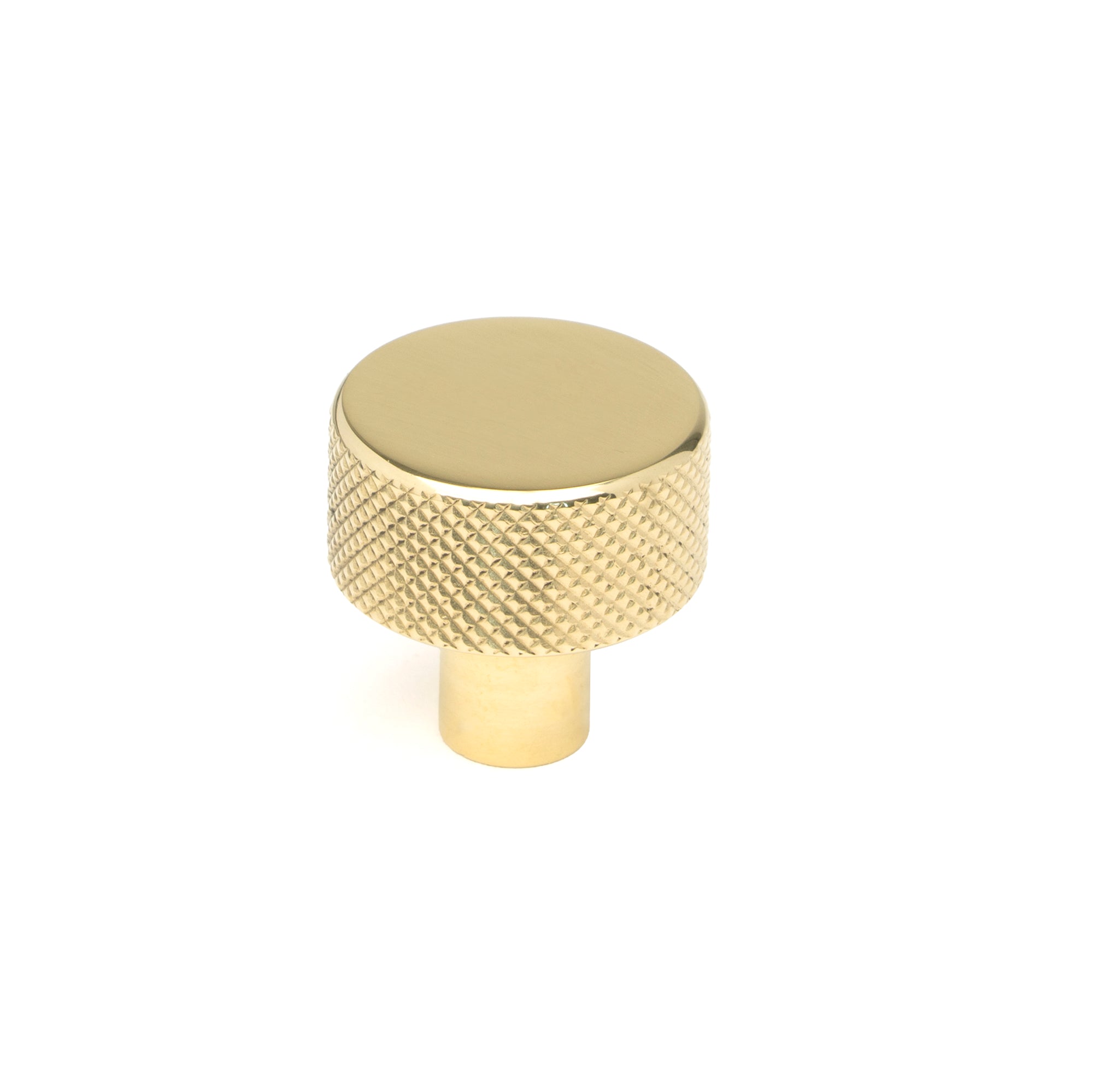 From The Anvil's Polished Brass 25mm Brompton Cabinet Knob