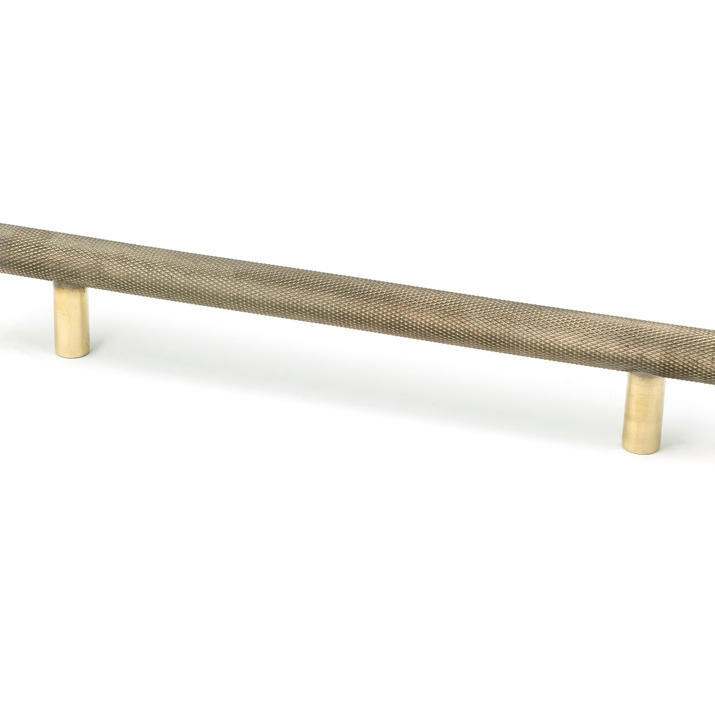 From The Anvil's Aged Brass Full Brompton Pull Handle