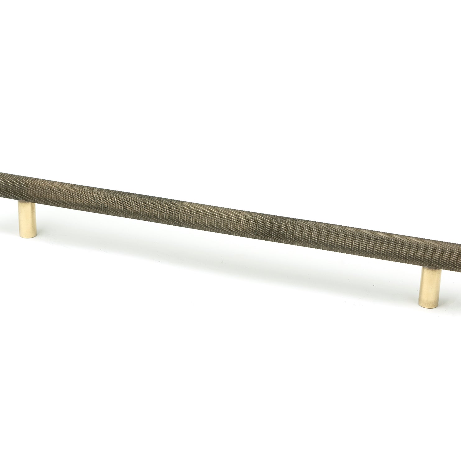 From The Anvil's Aged Brass Full Brompton Pull Handle