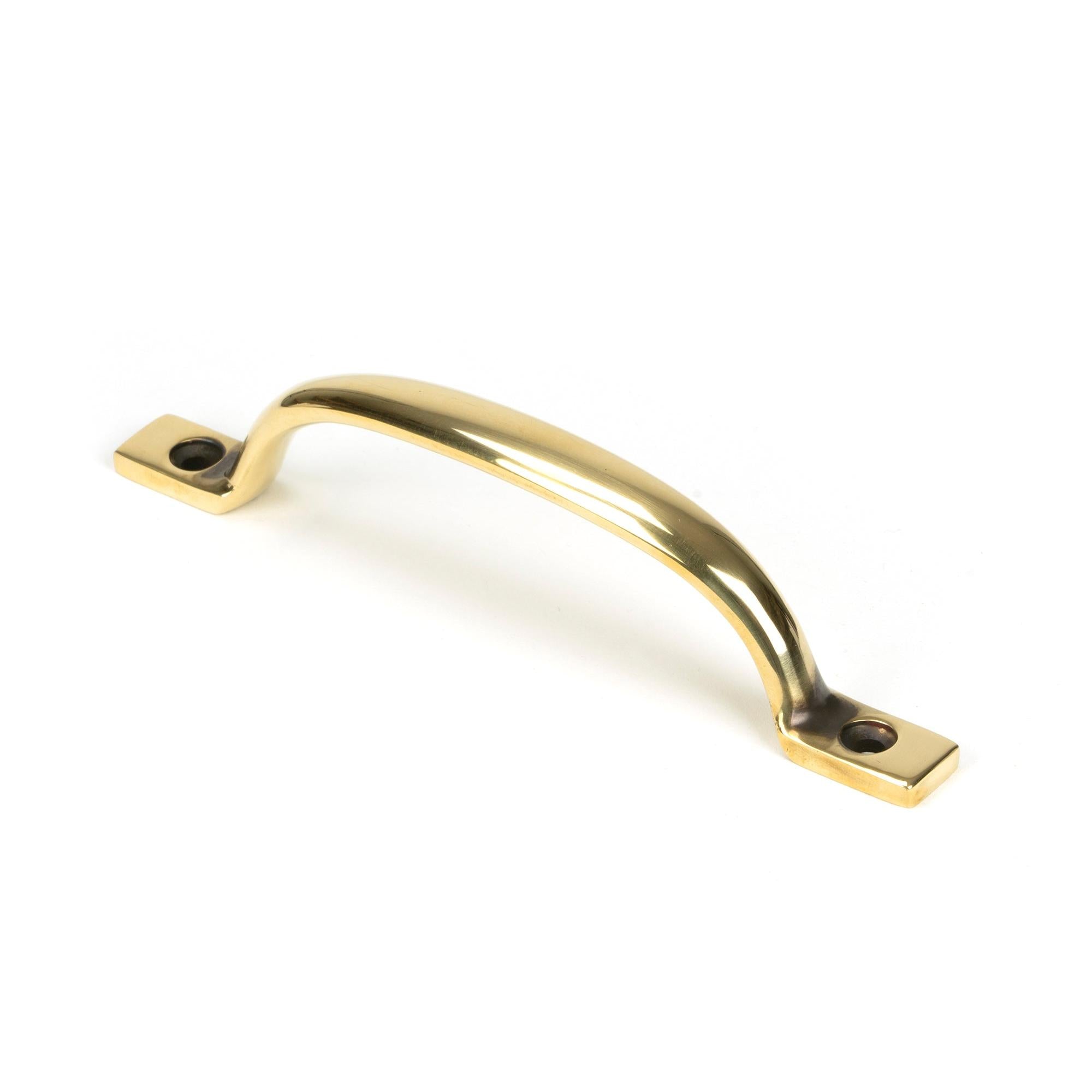 From The Anvil's Aged Brass Slim Sash Pull