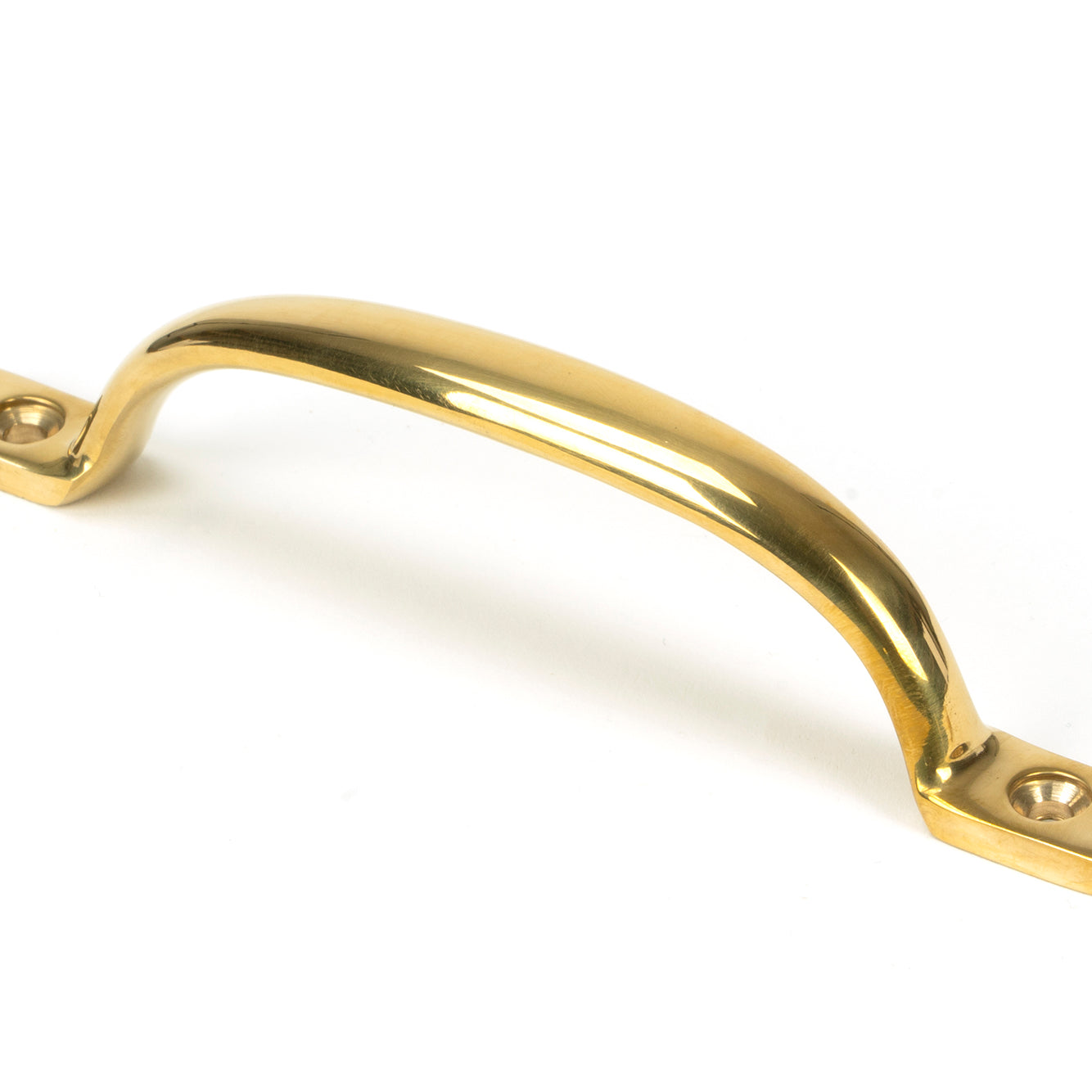 From The Anvil's Polished Brass Slim Sash Pull