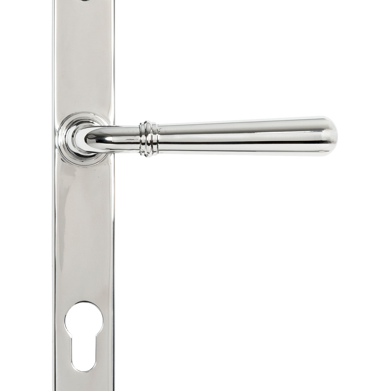 From The Anvil's Polished Marine SS (316) Newbury Slimline Lever Espag. Lock Set