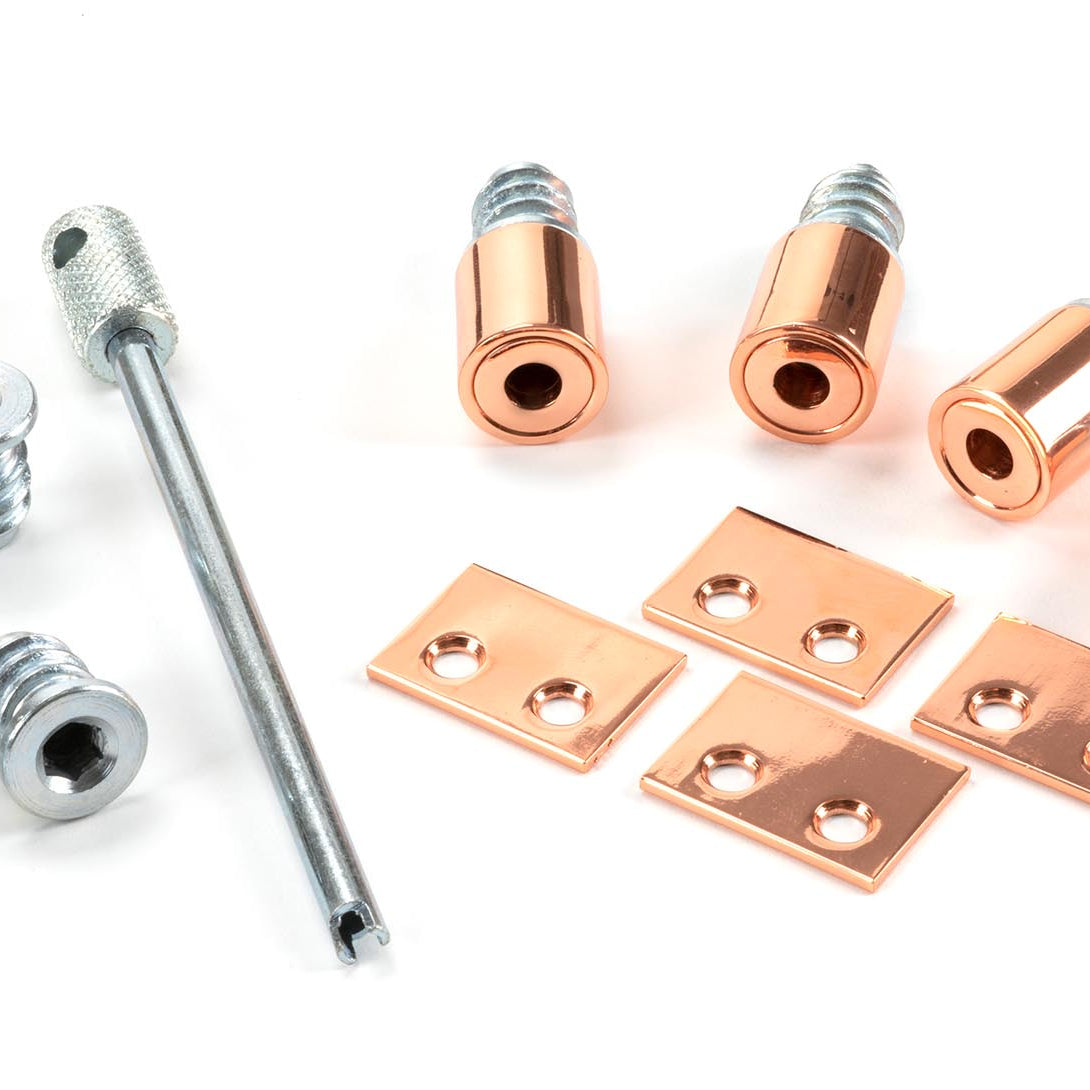 From The Anvil's Polished Bronze Secure Stops (Pack of 4)