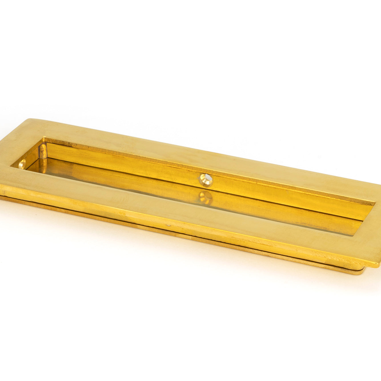 From The Anvil's Polished Brass Plain Rectangular Pull