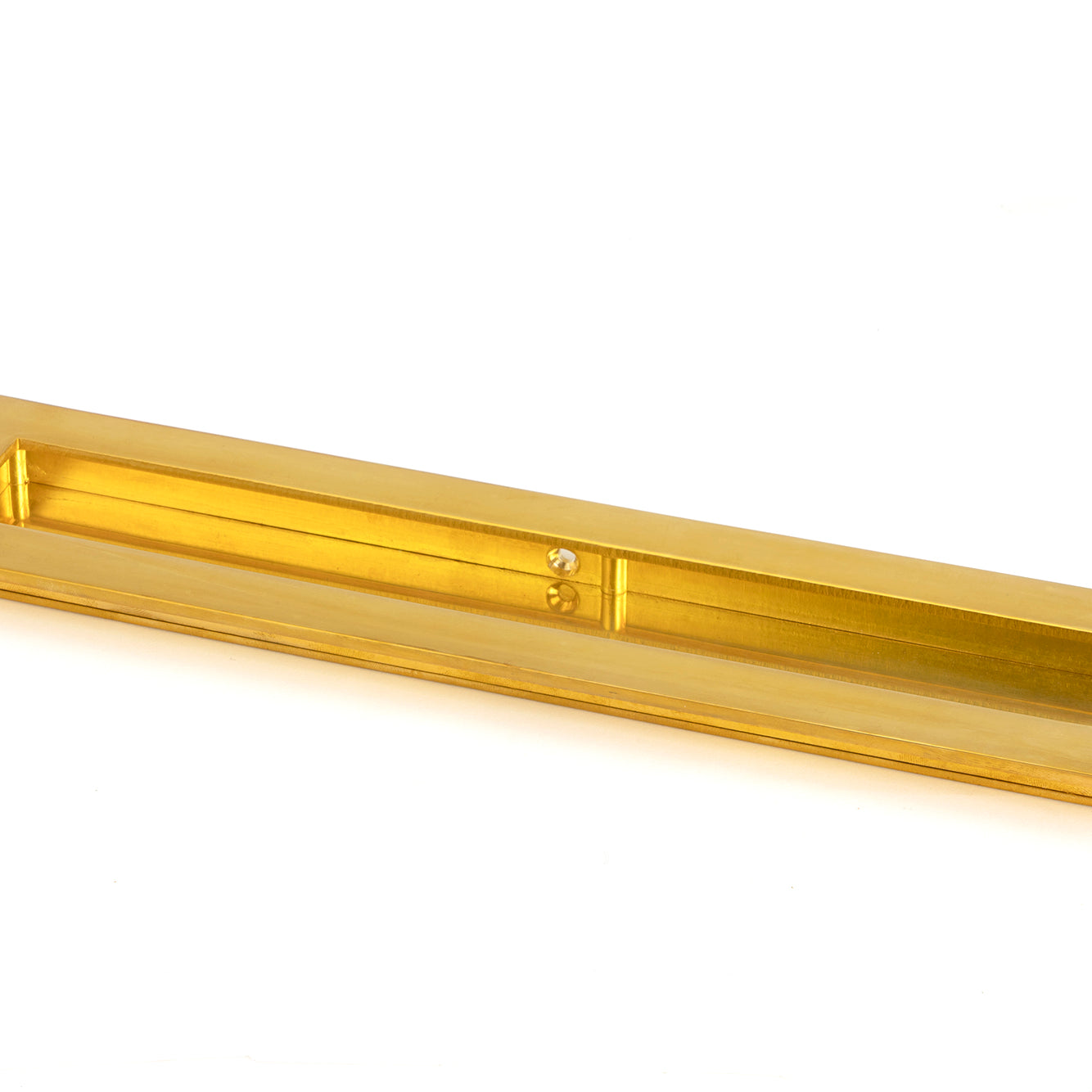 From The Anvil's Polished Brass Plain Rectangular Pull