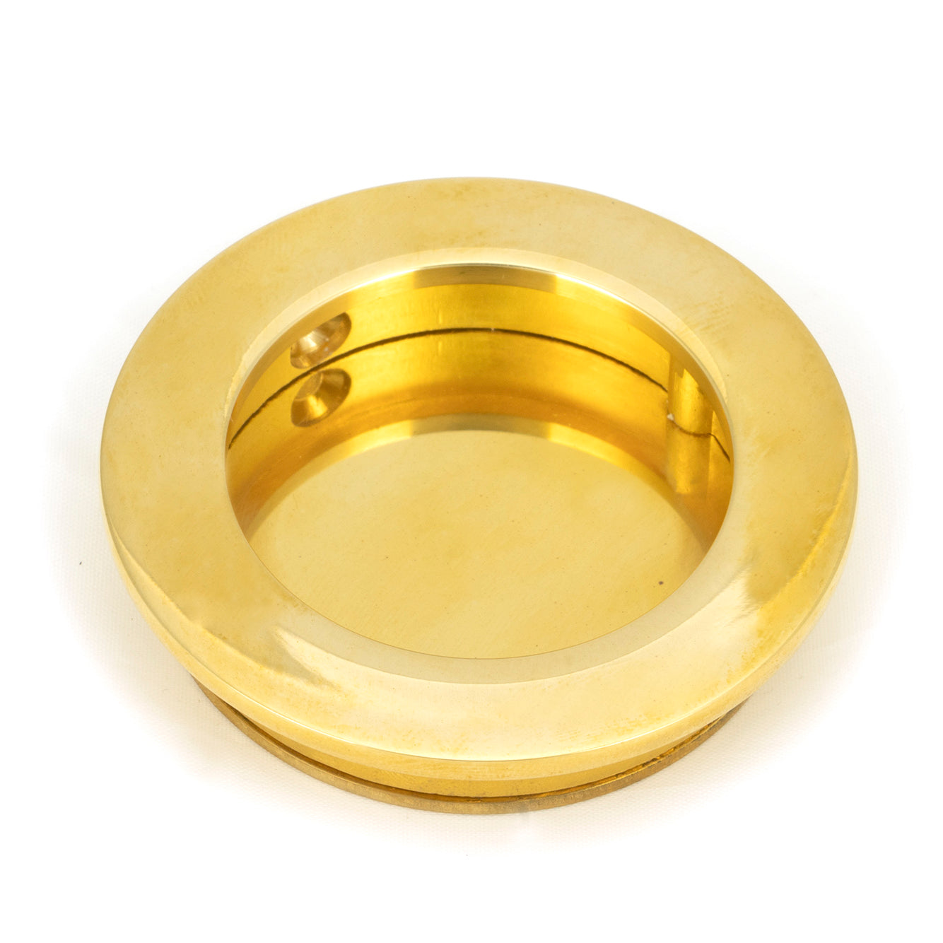 From The Anvil's Polished Brass Plain Round Pull