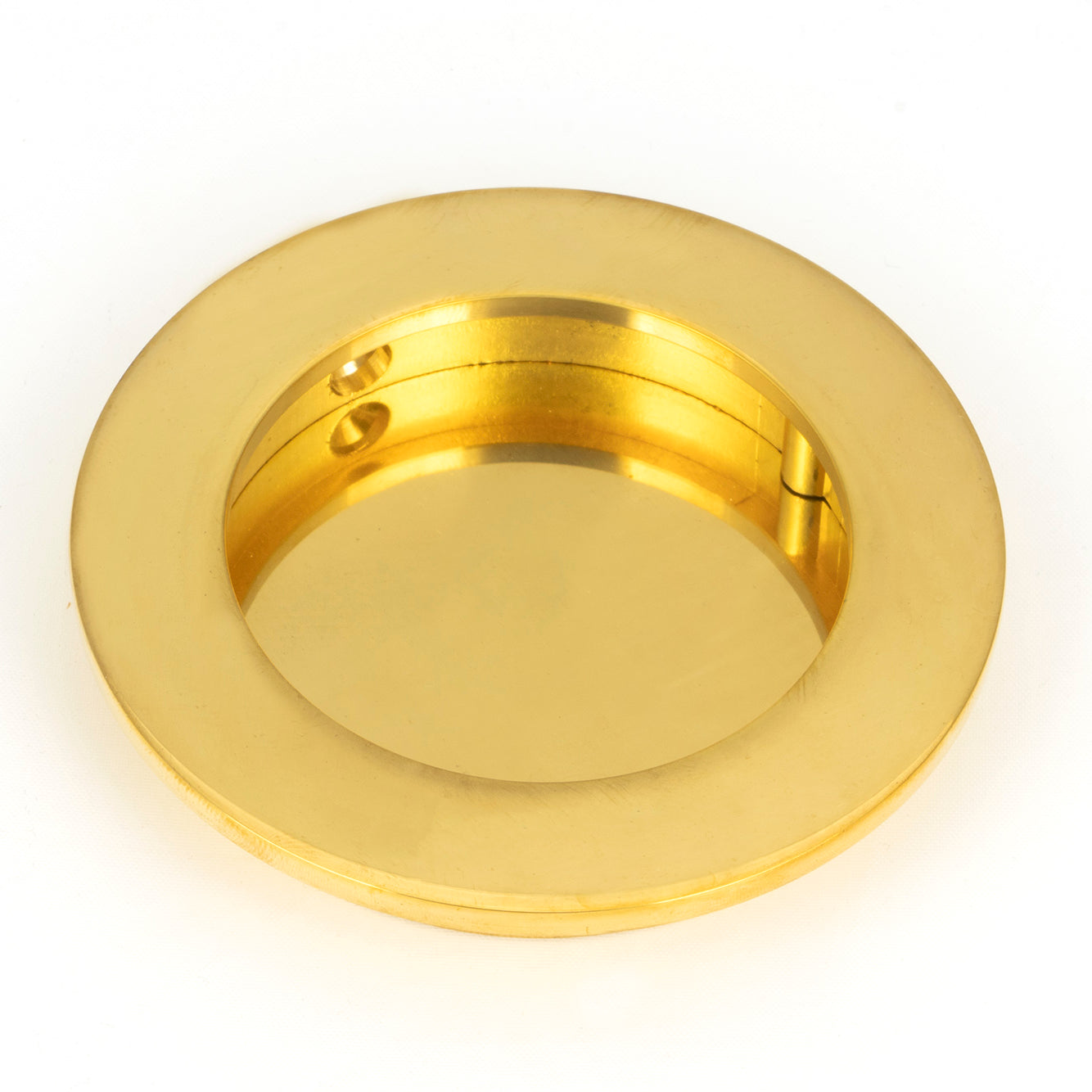 From The Anvil's Polished Brass Plain Round Pull