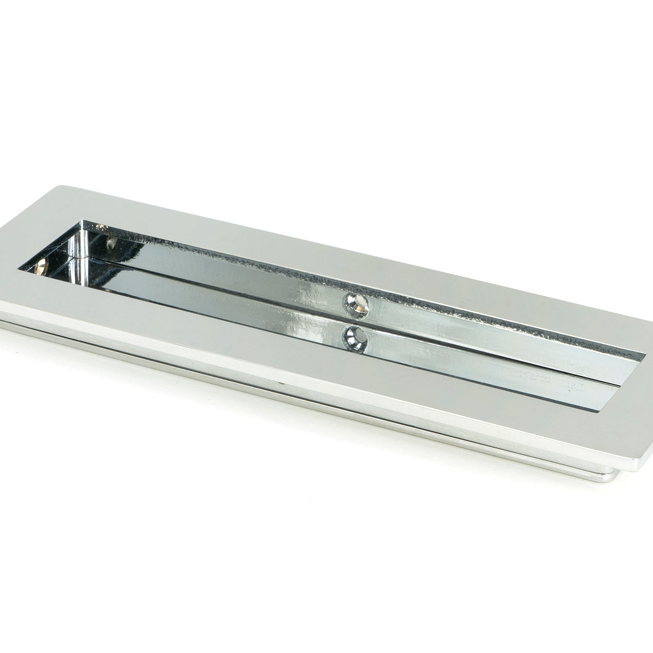 From The Anvil's Polished Chrome Plain Rectangular Pull