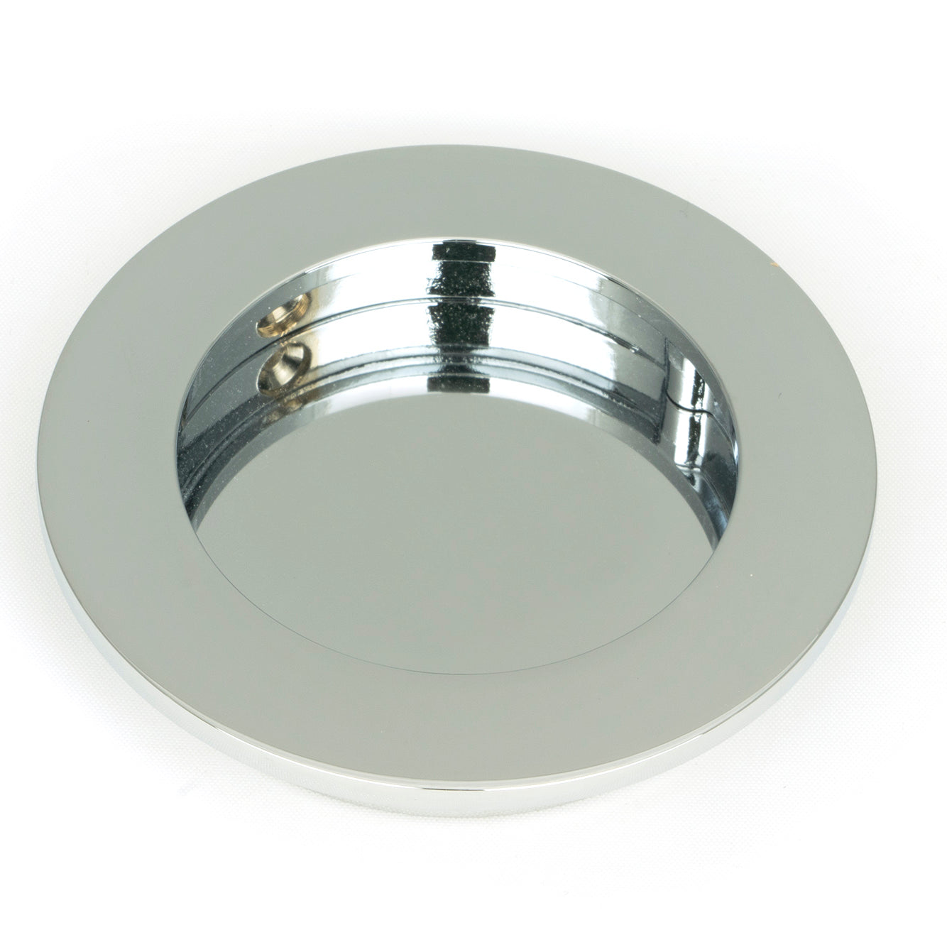 From The Anvil's Polished Chrome Plain Round Pull