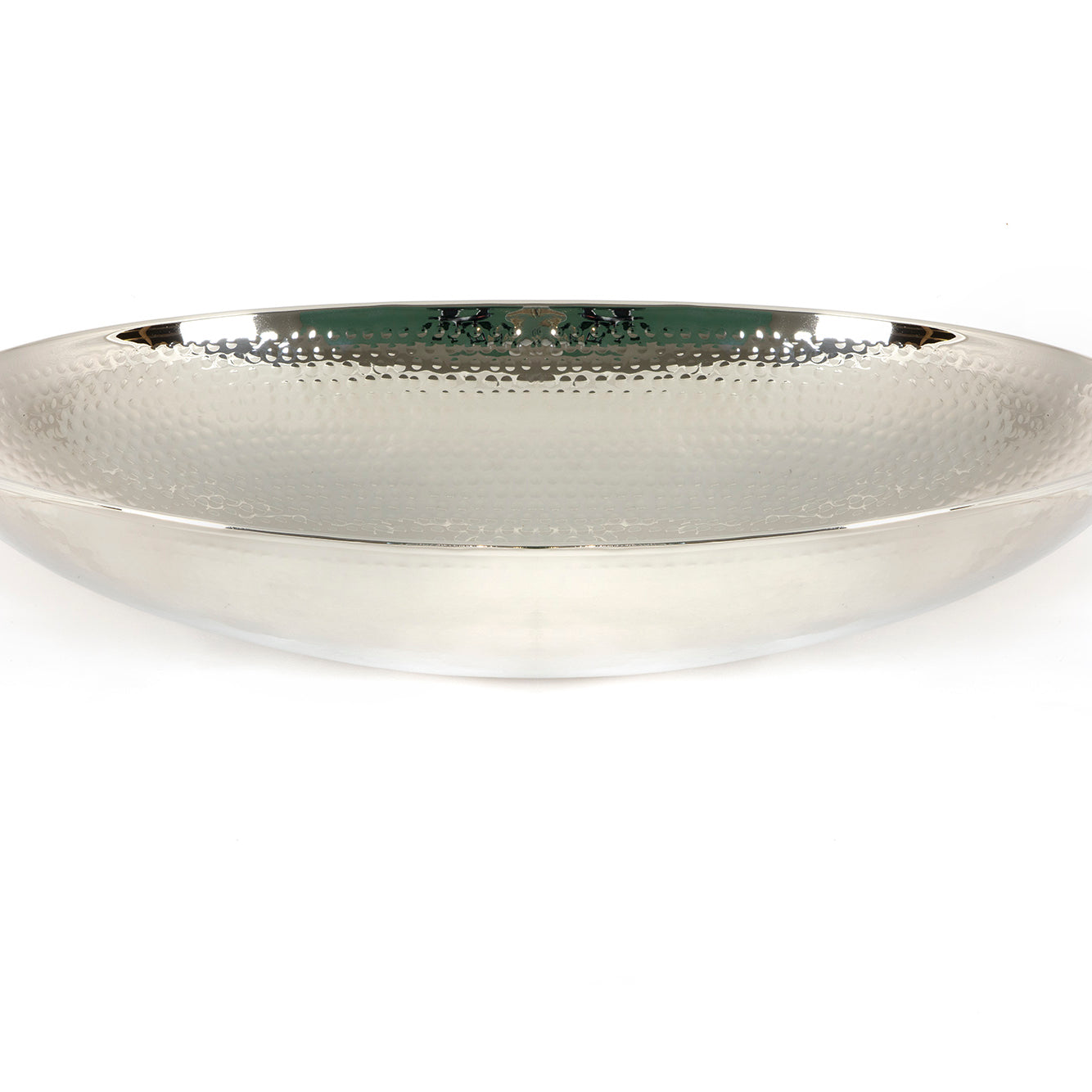 From The Anvil's Hammered Nickel Oval Sink