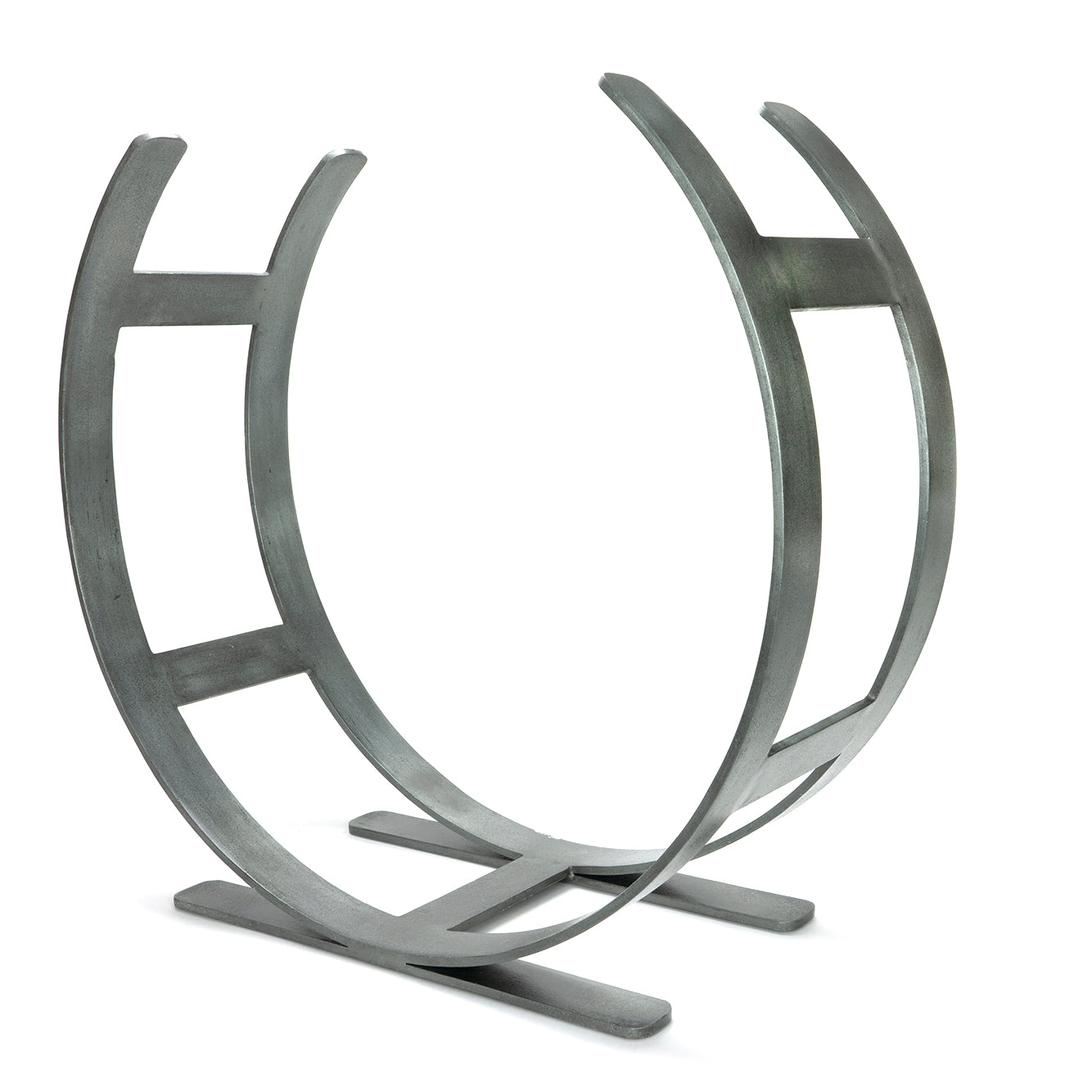 From The Anvil's Pewter Patina Curved Log Holder