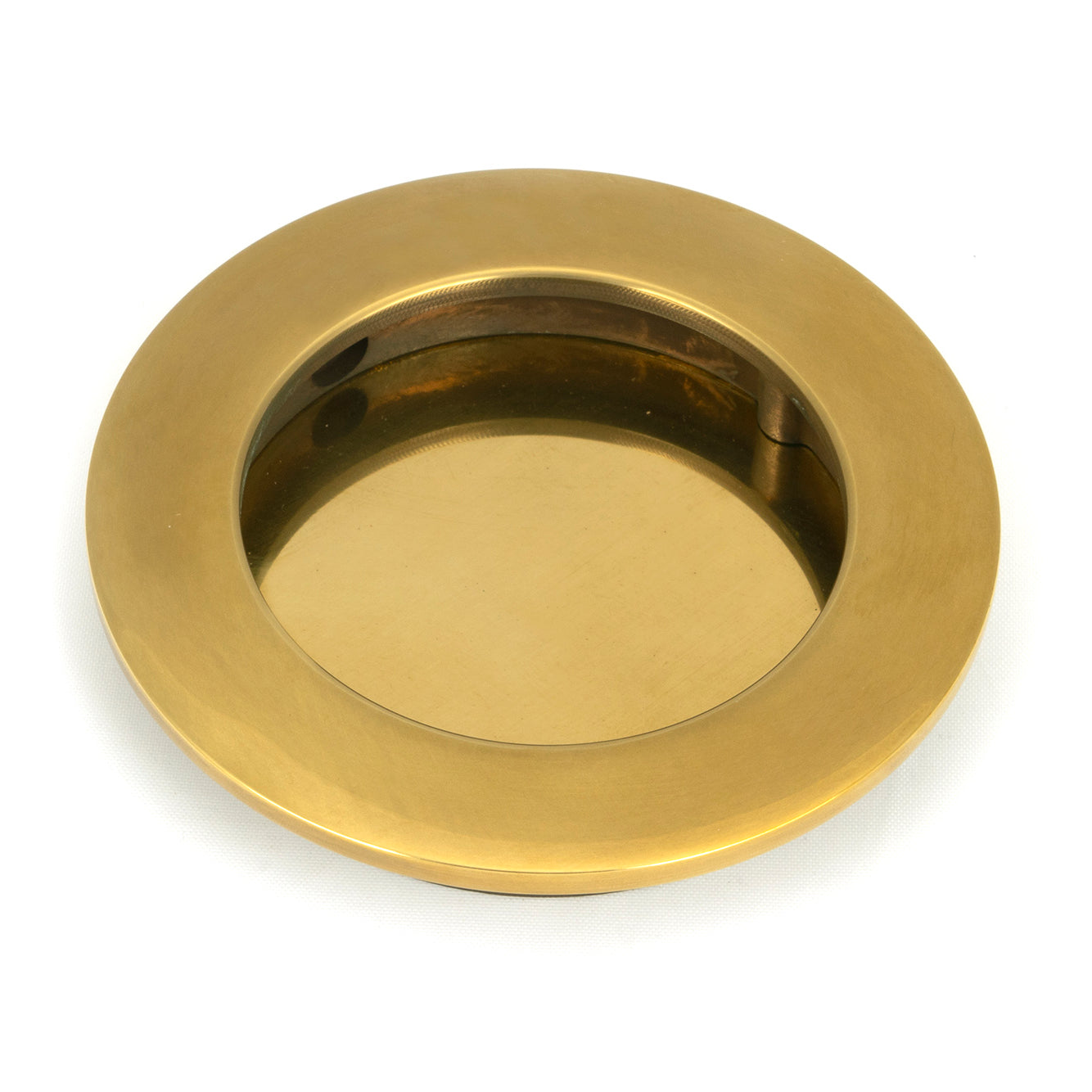 From The Anvil's Aged Brass Plain Round Pull