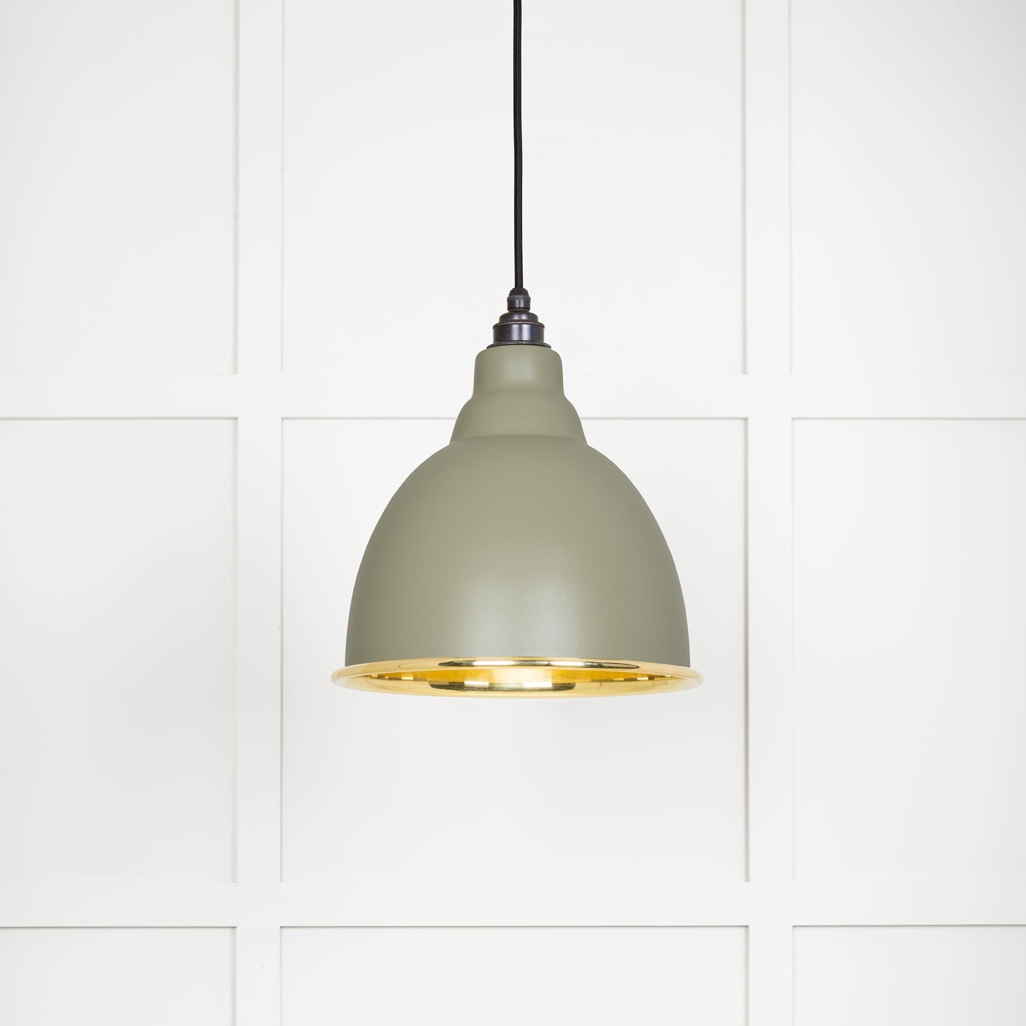 From The Anvil's Smooth Brass Smooth Brass Brindley Pendant