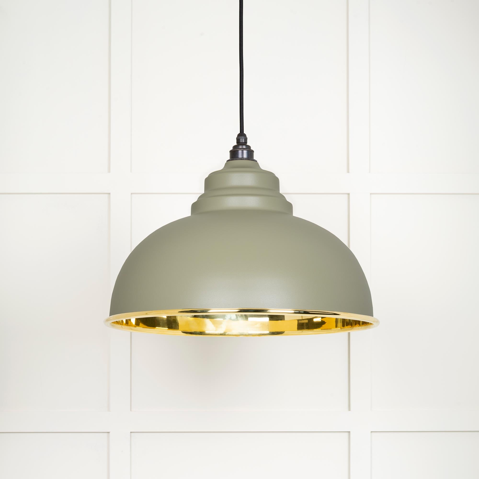 From The Anvil's Smooth Brass Smooth Brass Harborne Pendant