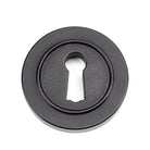 From The Anvil's Matt Black Round Escutcheon